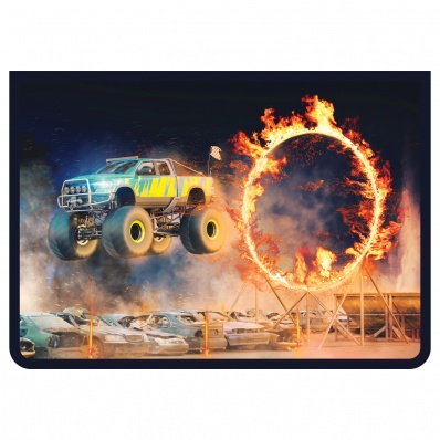 Папка д/тетр. А4 1 отд. на молнии ArtSpace "Пожарная машина"   ПМ-А4-291_5822