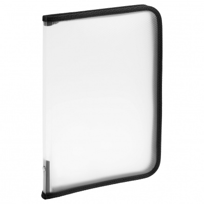 Папка д/тетр. А4 на молнии  СТАММ "Кристалл", 500мкм, бесцветная  ММ-31628