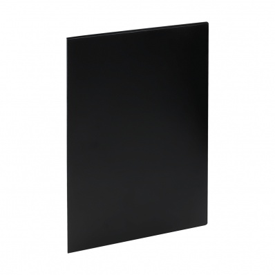 Папка с 10 вкл."СТАММ" черная 500мкм, ММ-32192