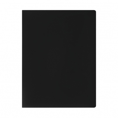 Папка с 30 вкл."СТАММ" черная 500мкм ММ-32200