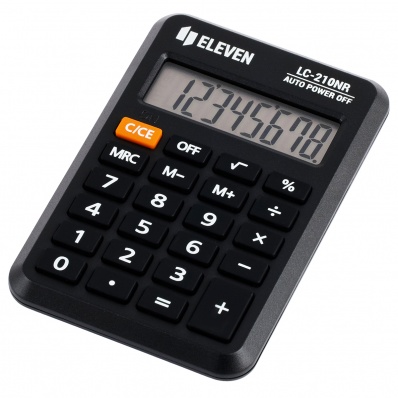 Калькулятор 8p "Eleven" 64*98мм черный LC-210NR