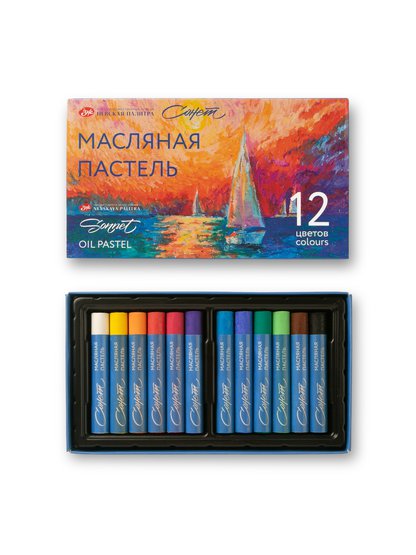 Набор масляной пастели "Сонет", 12 цветов