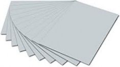Бумага цвет. FOLIA 300гр/м2, 50*70, светло-серый