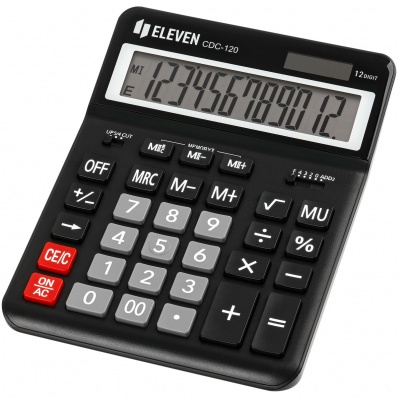 Калькулятор 12p "Eleven" 155*206мм черный  СDC-120-BK