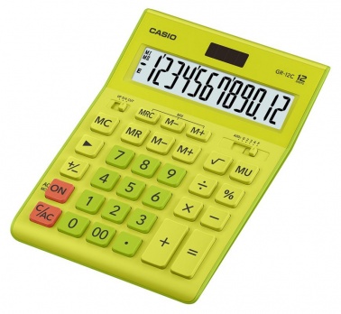 Калькулятор 12р "Casio" GR-12C-GN-W-EP