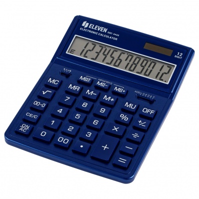 Калькулятор 12p "Eleven" 155*204мм темно-синий SDC-444X-NV