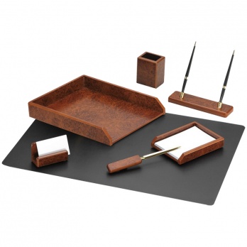 Н-р наст. деревянный 7 предм., Delucci  коричневый орех MBn_07214