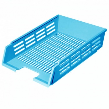 Лоток гориз. с пазами сетчатый голубой  ЛТ740
