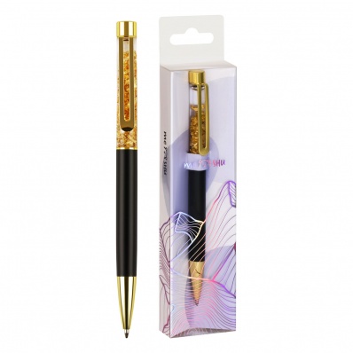 Ручка шар. автомат. синяя 1.0 мм MESHU "Gold sand"  MS_65908