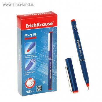Ручка капилляр. красная F-15 EK 37067