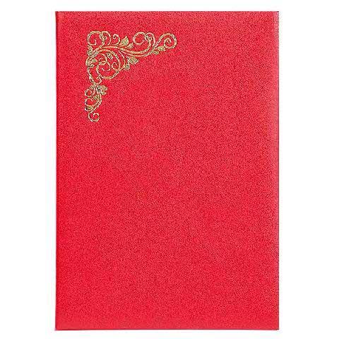 Папка адресная "Виньетка"  А4 б/в с вклад. 14А001