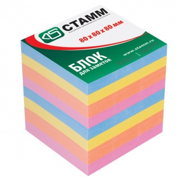 Блок д/записей 80*80*80 цветной БЗ18