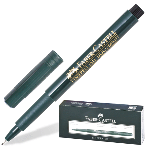 Ручка капилляр. черная 0,4 мм "Finepen 1511"