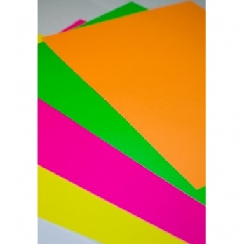 Бумага самоклеящаяся А4 оранжевая флю