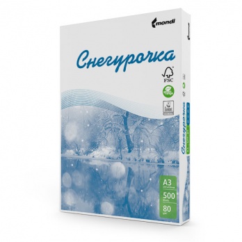 Бумага "Снегурочка" А3, 80г/м2, 500л.