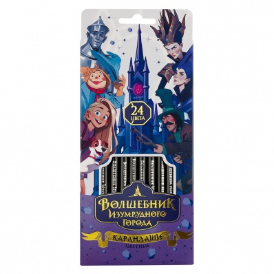 Карандаши 24 цв. "Волшебник Изумрудного Города"  CP_64237