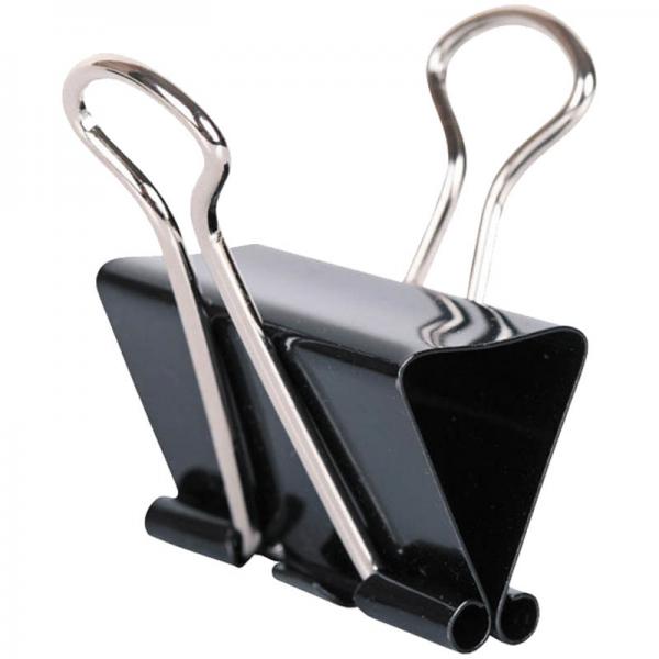 Зажим д/бумаг 4,1см 12шт/уп. черный BCLBL41_1240