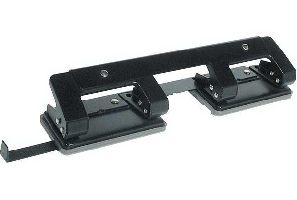 Дырокол на 4 отв. на 10л. черный  ЕК 4670