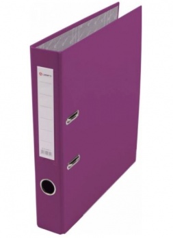 Регистратор А4 50мм фиолетовый разборн. "Lamark", метал. окант. карман  601