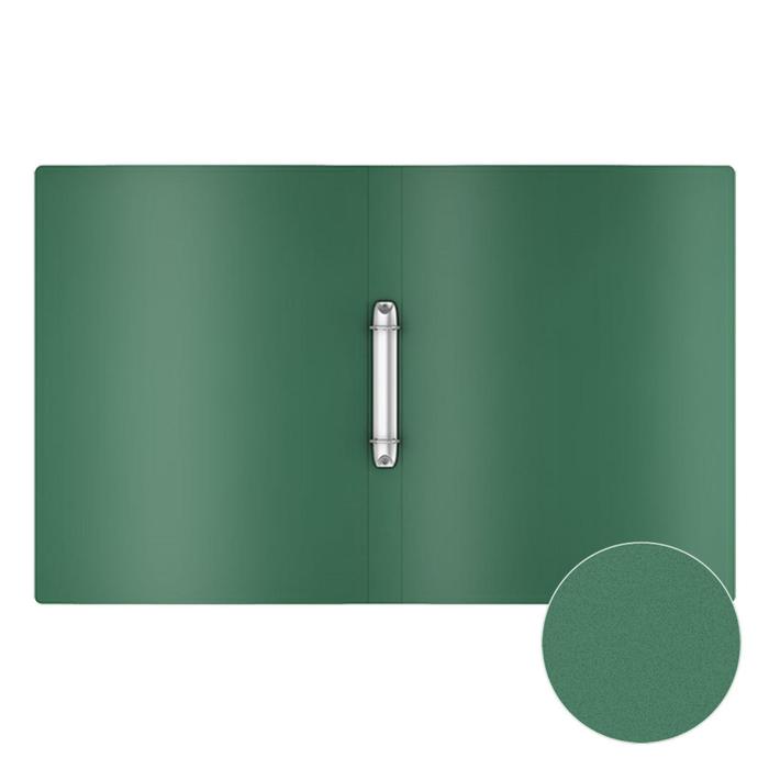 Папка 2 кольца А4 35мм зеленая "Diamond"  ЕК 49991