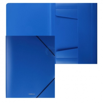 Папка на резинках синяя Classic ЕК 47190