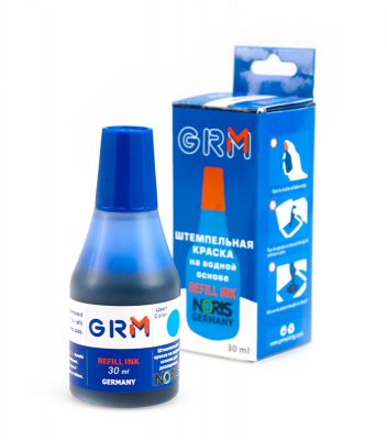 Краска штемп. 30мл синяя  GRM