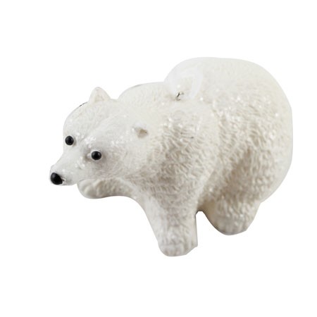 Украшение Белый медведь, 10см    32413