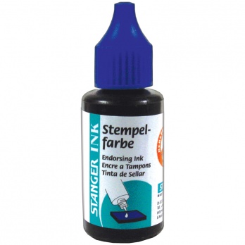 Краска штемп. 25мл синяя 018-502