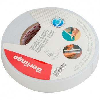 Скотч двухсторонний на пенной основе 25мм*8м Berlingo FSn_258033