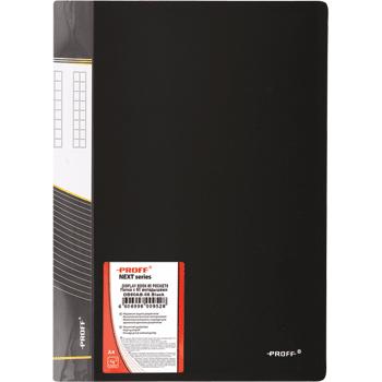 Папка с 60 вкл. "Proff Next" черная 0,75мм  DB60AB-06  28-2294