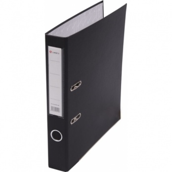 Регистратор А4 50мм черный разборн. "Lamark" ПВХ, метал. окант. карман  AF0681-BK