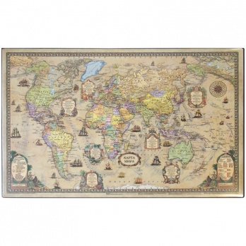 Подкладка д/письма "Карта ретро" 38*59см