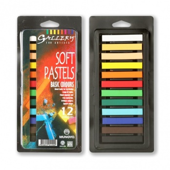 Пастель сухая 12 цв. MUNGYO мягкая квадратная