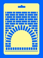 Трафарет №45 Камин 14*20 см