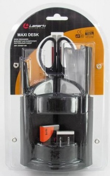 Органайзер 12 предм. "МAXI DESK" черный  Lamark 61