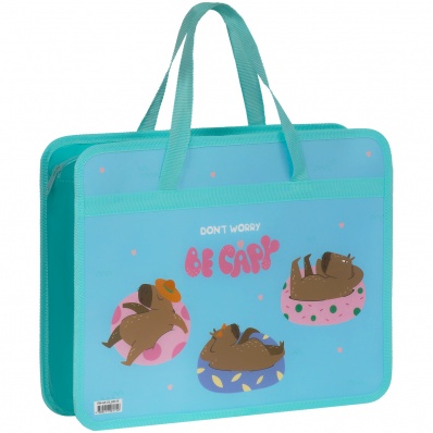 Папка на молнии А4 с ручками "Капризы" ArtSpace пластик. 75 мм ПМ-А4-25_60175