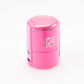 Оснастка д/печати в боксе корп. розовая дымка/черный GRM  R40 office+BOX