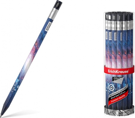 Карандаш автом. 2мм "Color Touch Space" с точилкой ЕК 56063