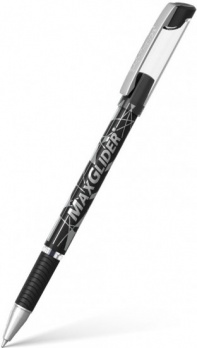 Ручка шар. черная 0,7мм "MaxGlider Ultra Glide Technology", грип ЕК 45936