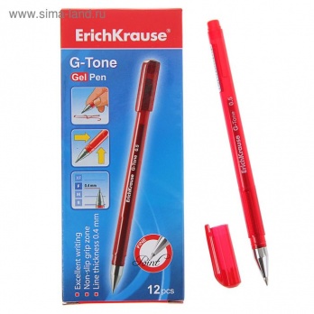 Ручка гел. красная 0,5мм "G-Tone"  ЕК 17811